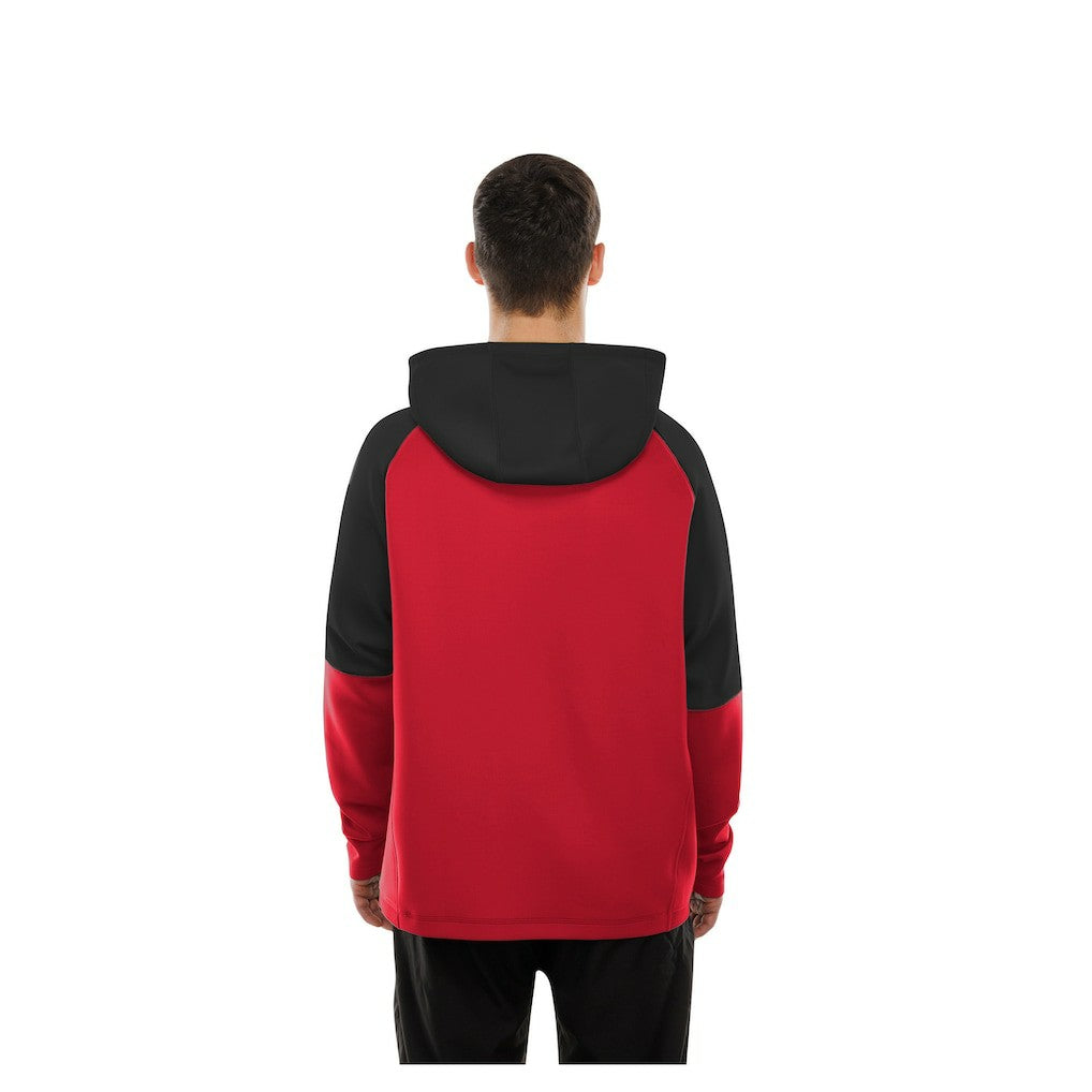 Atlanta Falcons New Era Combine Authentic Color Block Raglan Pullover Hoodie Red - NFL