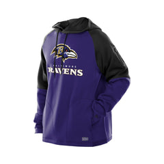 Baltimore Ravens New Era Combine Authentic Color Block Raglan Pullover Hoodie Purple - NFL