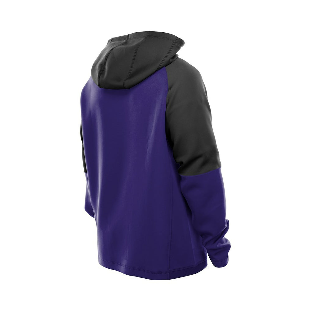 Baltimore Ravens New Era Combine Authentic Color Block Raglan Pullover Hoodie Purple - NFL