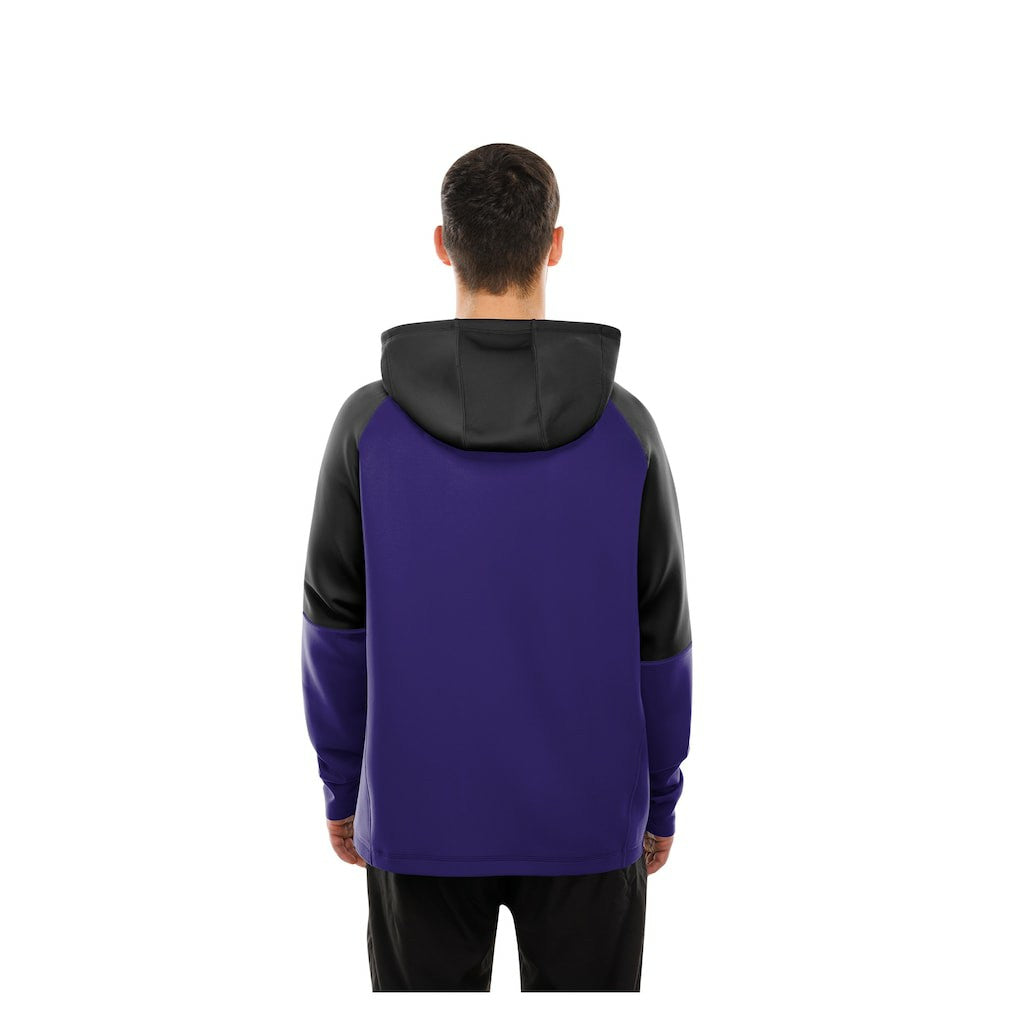 Baltimore Ravens New Era Combine Authentic Color Block Raglan Pullover Hoodie Purple - NFL