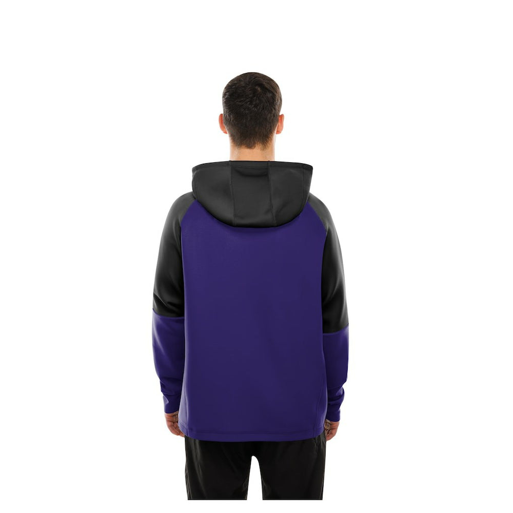 Baltimore Ravens New Era Combine Authentic Color Block Raglan Pullover Hoodie Purple - NFL