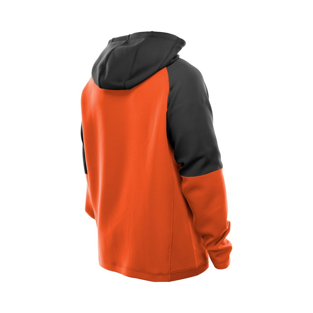 Cincinnati Bengals New Era Combine Authentic Color Block Raglan Pullover Hoodie Orange - NFL