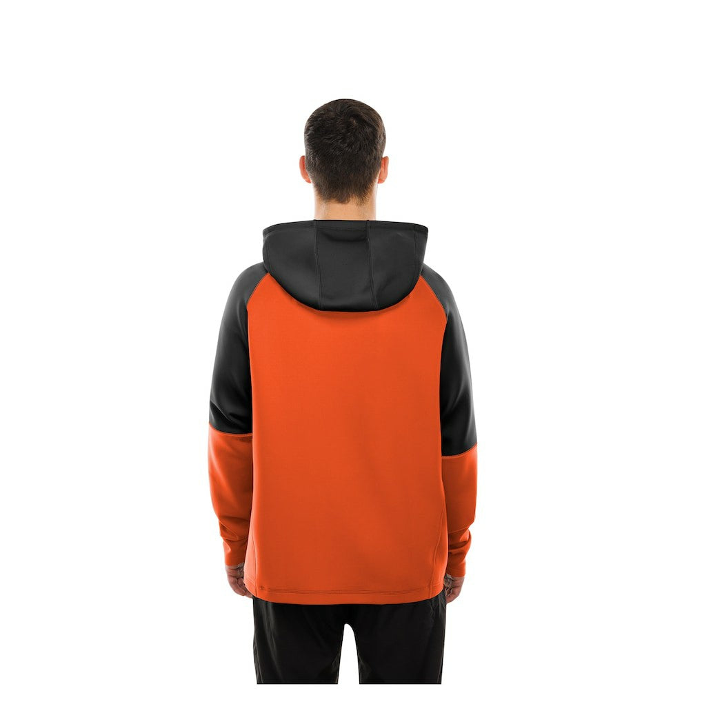 Cincinnati Bengals New Era Combine Authentic Color Block Raglan Pullover Hoodie Orange - NFL