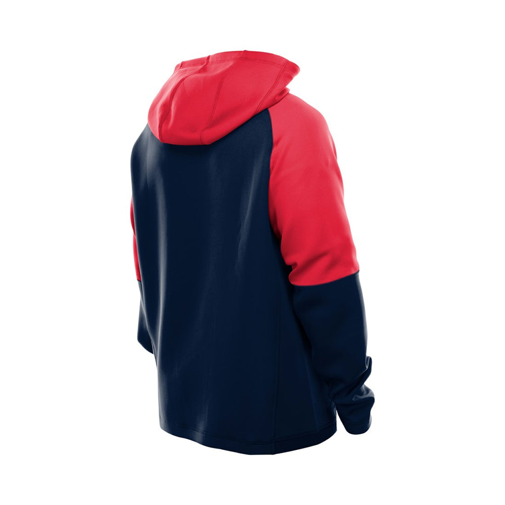 Houston Texans New Era Combine Authentic Color Block Raglan Pullover Hoodie Navy - NFL