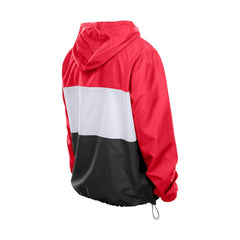 Kansas City Chiefs New Era Ripstop Quarter-Zip Hooded Windbreaker Red - NFL