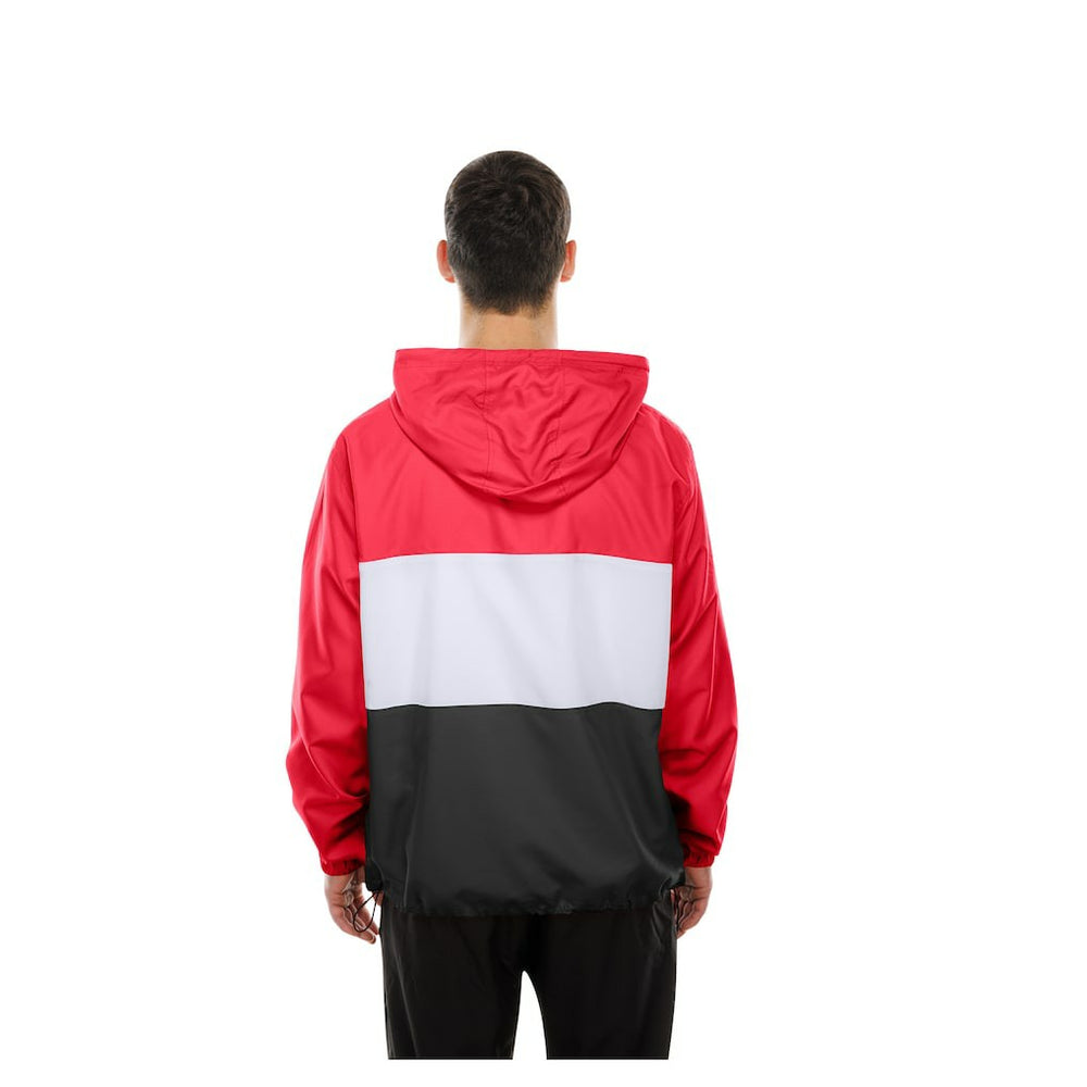Kansas City Chiefs New Era Ripstop Quarter-Zip Hooded Windbreaker Red - NFL
