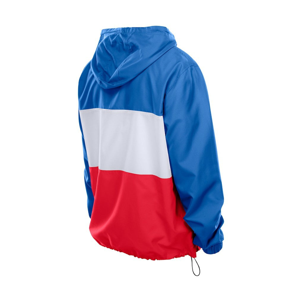 Buffalo Bills New Era Ripstop Quarter-Zip Hooded Windbreaker Royal - NFL
