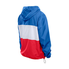 Buffalo Bills New Era Ripstop Quarter-Zip Hooded Windbreaker Royal - NFL