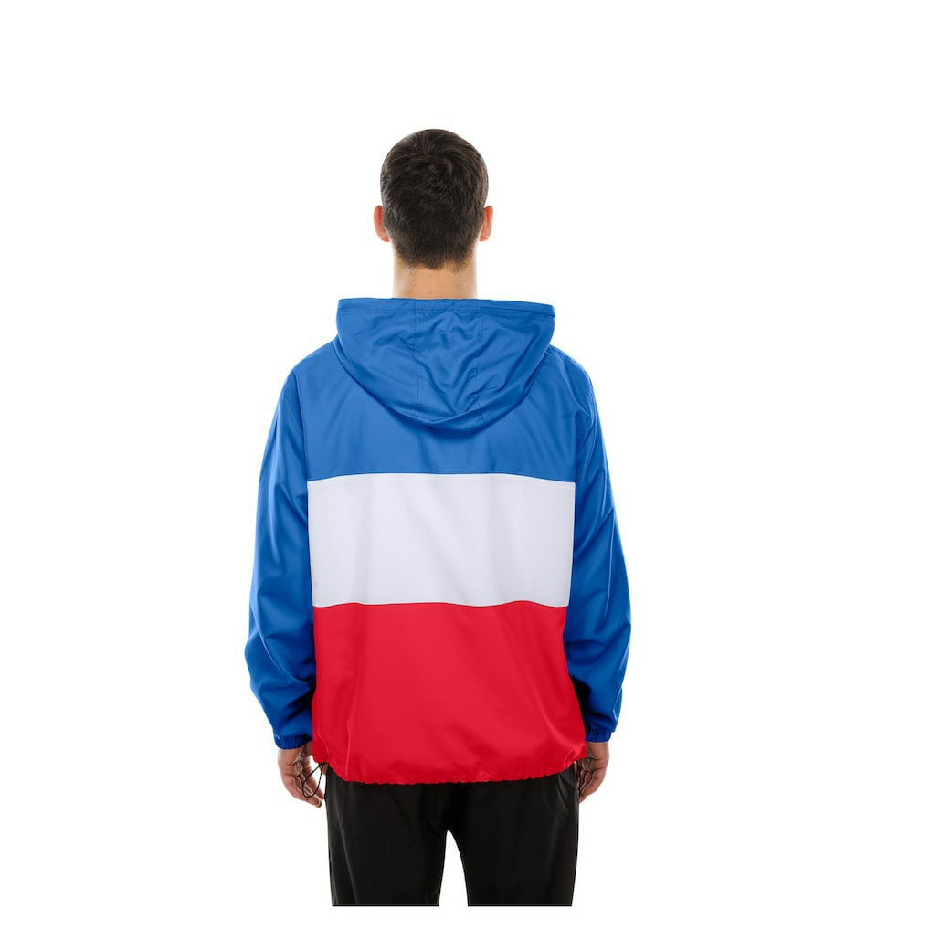 Buffalo Bills New Era Ripstop Quarter-Zip Hooded Windbreaker Royal - NFL
