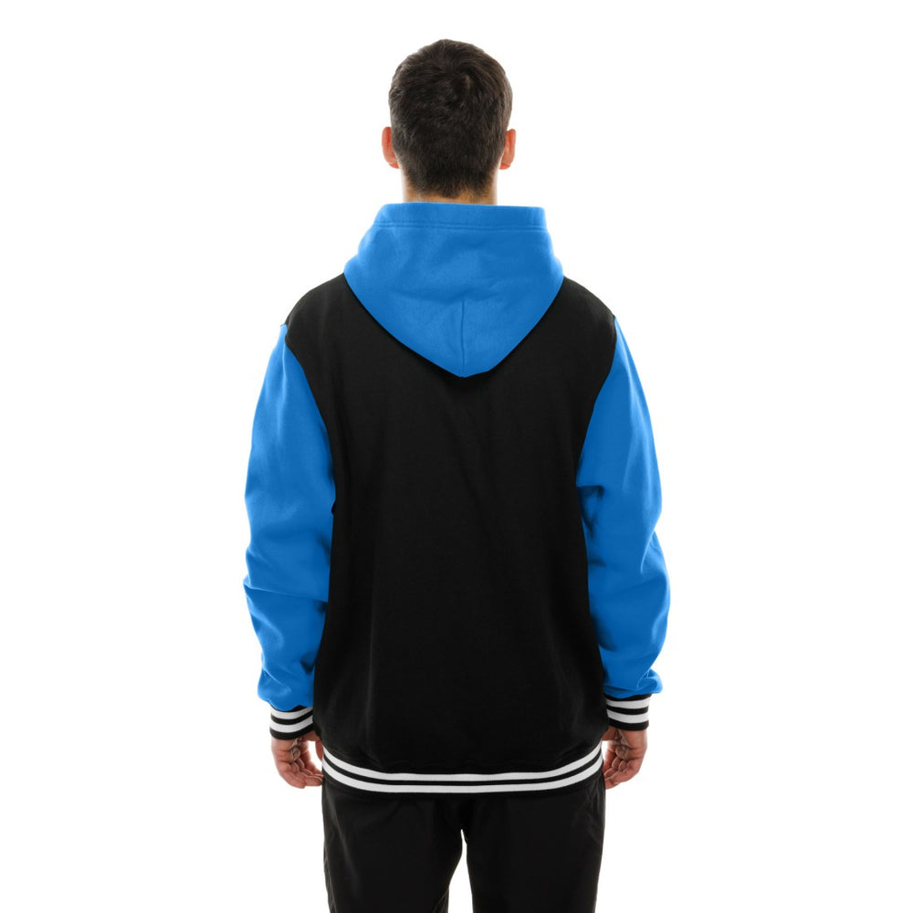 Detroit Lions New Era Full-Snap Fleece Hoodie Jacket Black - NFL