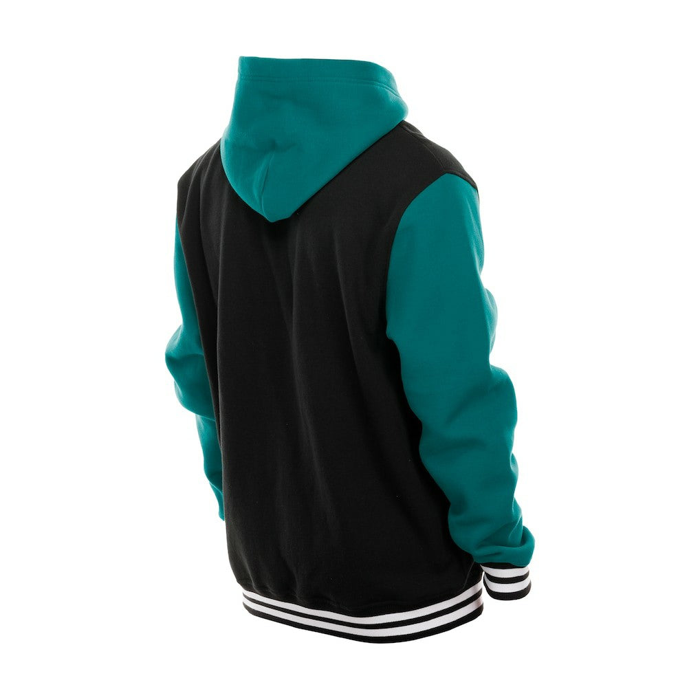 Miami Dolphins New Era Full-Snap Fleece Hoodie Jacket Black - NFL