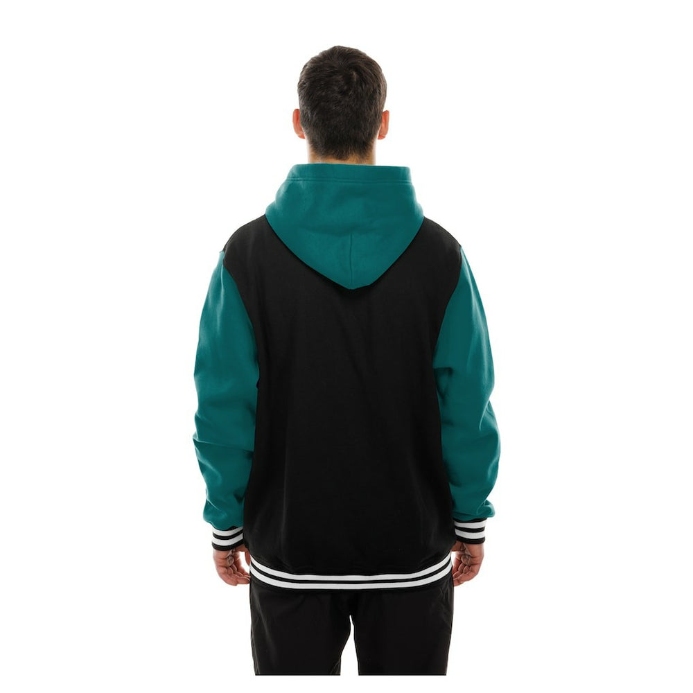 Miami Dolphins New Era Full-Snap Fleece Hoodie Jacket Black - NFL