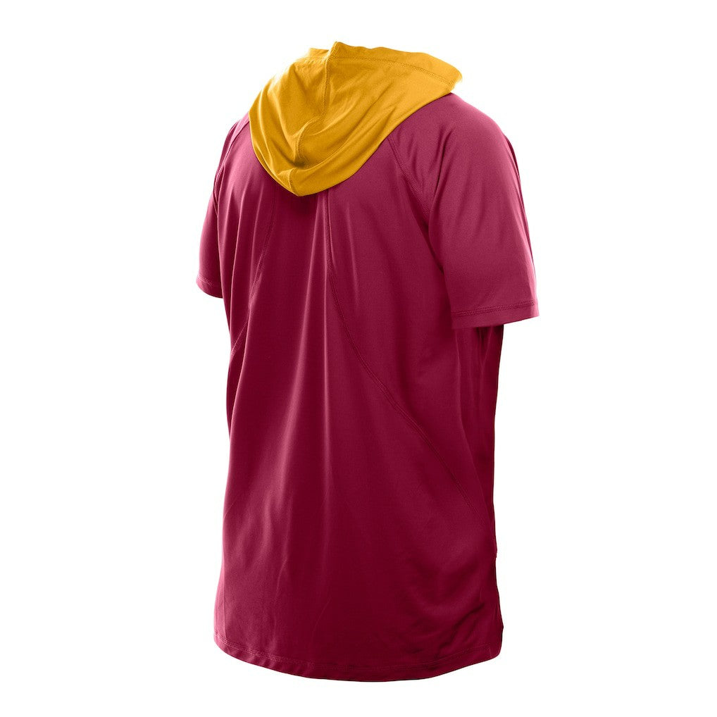 Washington Commanders New Era Combine Authentic Hooded Raglan Short-Sleeve T-Shirt Scarlet - NFL