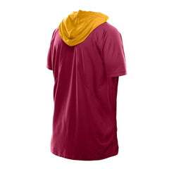 Washington Commanders New Era Combine Authentic Hooded Raglan Short-Sleeve T-Shirt Scarlet - NFL