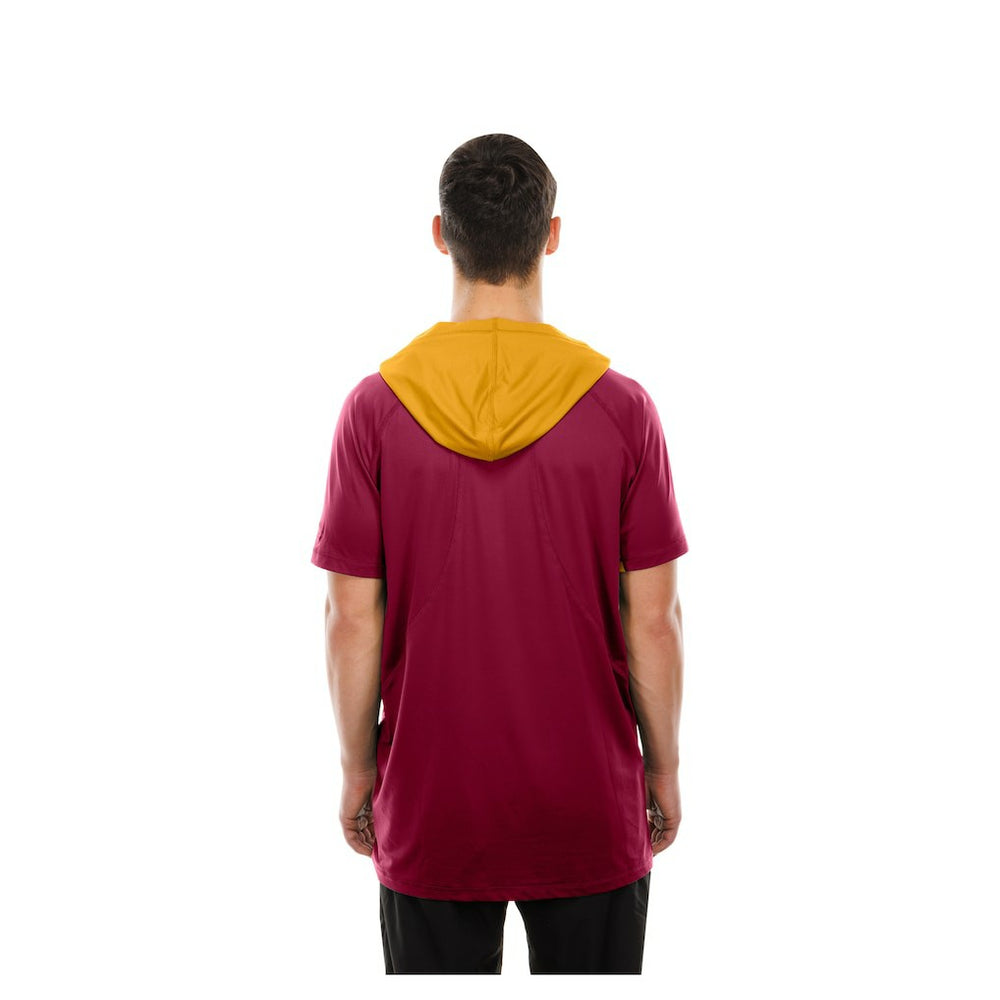 Washington Commanders New Era Combine Authentic Hooded Raglan Short-Sleeve T-Shirt Scarlet - NFL