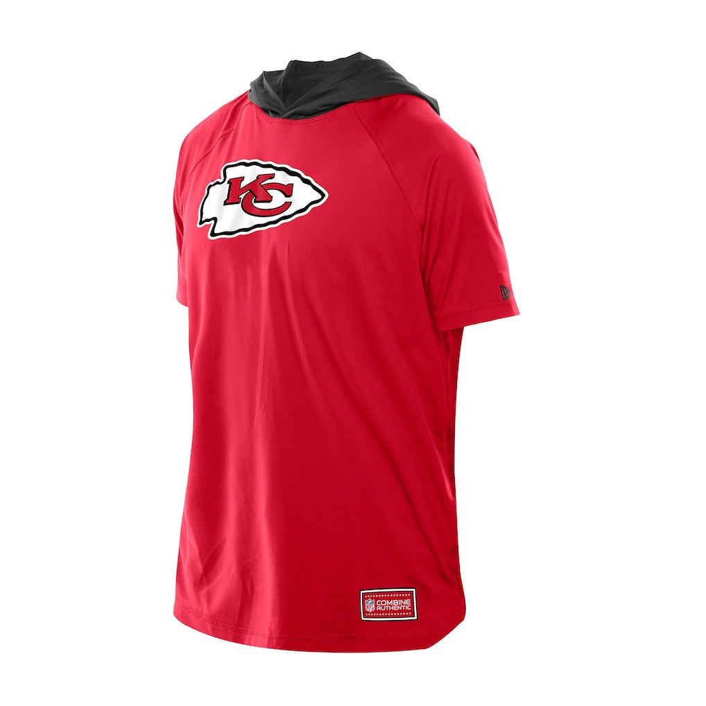 Kansas City Chiefs New Era Combine Authentic Hooded Raglan Short-Sleeve T-Shirt Red - NFL