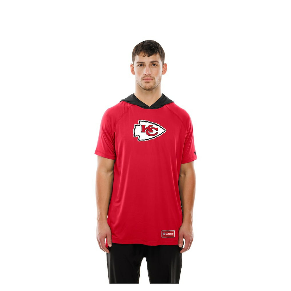 Kansas City Chiefs New Era Combine Authentic Hooded Raglan Short-Sleeve T-Shirt Red - NFL