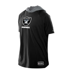 Las Vegas Raiders New Era Combine Authentic Hooded Raglan Short-Sleeve T-Shirt Black - NFL