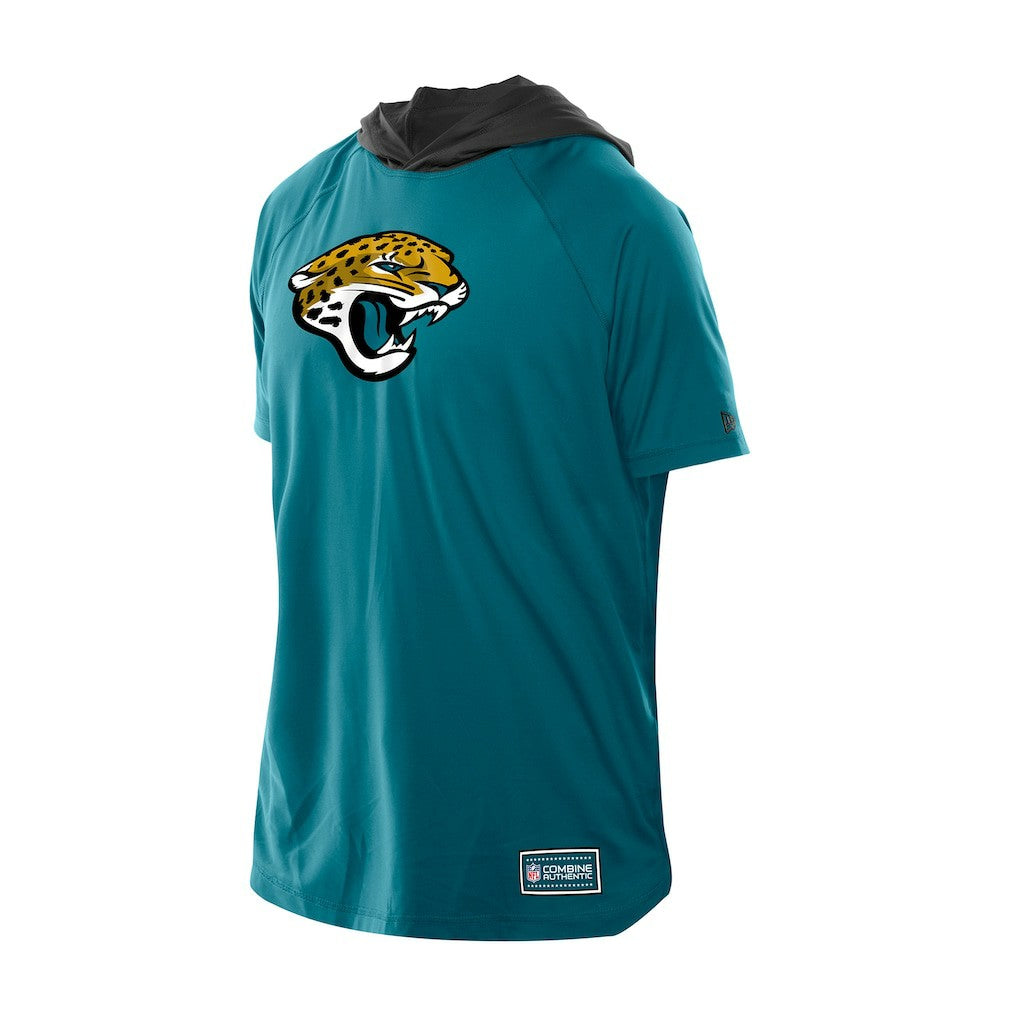 Jacksonville Jaguars New Era Combine Authentic Hooded Raglan Short-Sleeve T-Shirt Teal - NFL