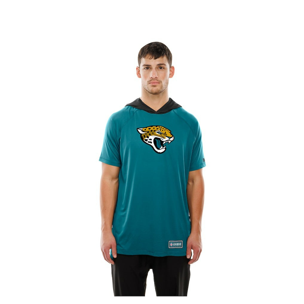 Jacksonville Jaguars New Era Combine Authentic Hooded Raglan Short-Sleeve T-Shirt Teal - NFL