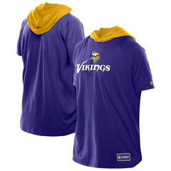 Minnesota Vikings New Era Combine Authentic Hooded Raglan Short-Sleeve T-Shirt Purple - NFL