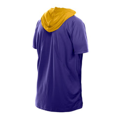 Minnesota Vikings New Era Combine Authentic Hooded Raglan Short-Sleeve T-Shirt Purple - NFL