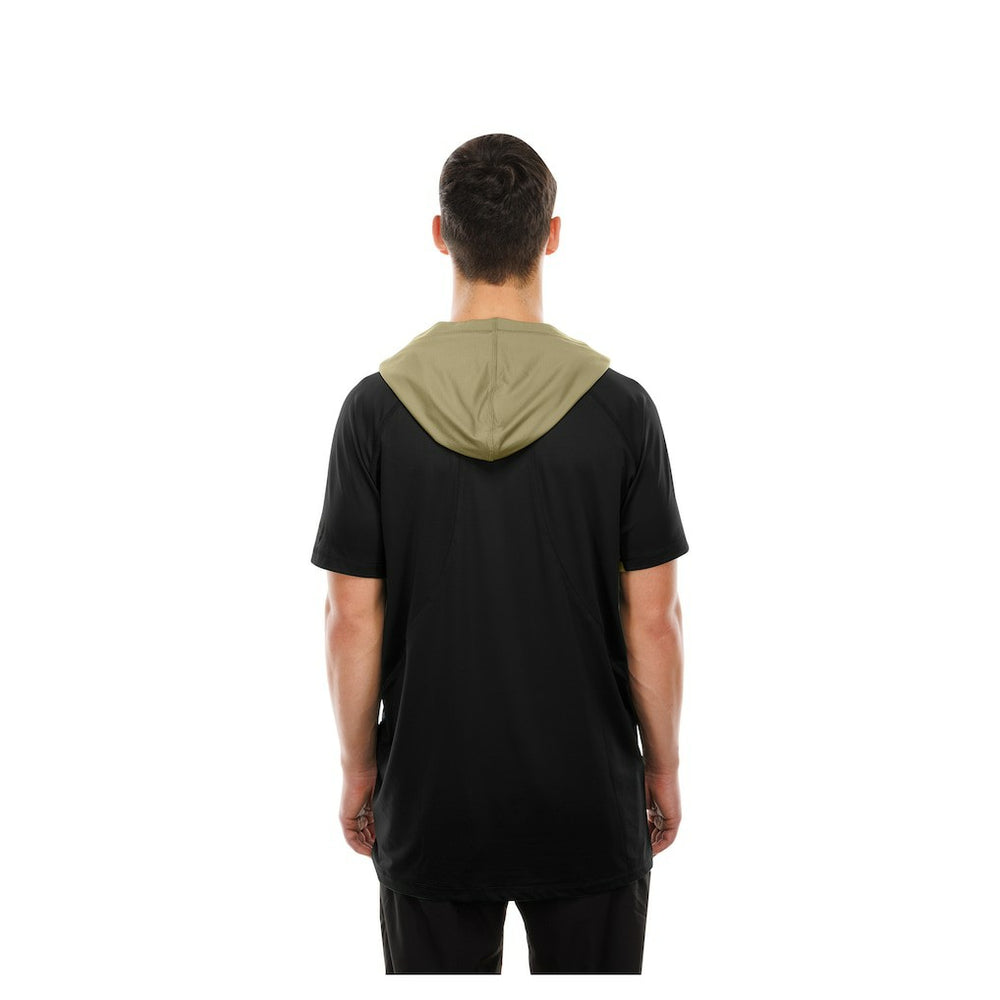 New Orleans Saints New Era Combine Authentic Hooded Raglan Short-Sleeve T-Shirt Black - NFL