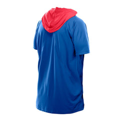 New York Giants New Era Combine Authentic Hooded Raglan Short-Sleeve T-Shirt Royal - NFL