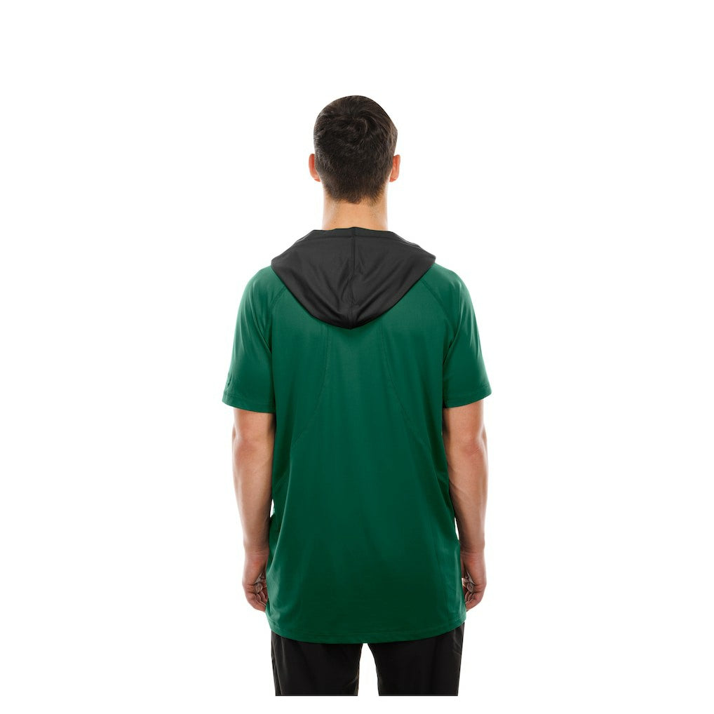New York Jets New Era Combine Authentic Hooded Raglan Short-Sleeve T-Shirt Green - NFL