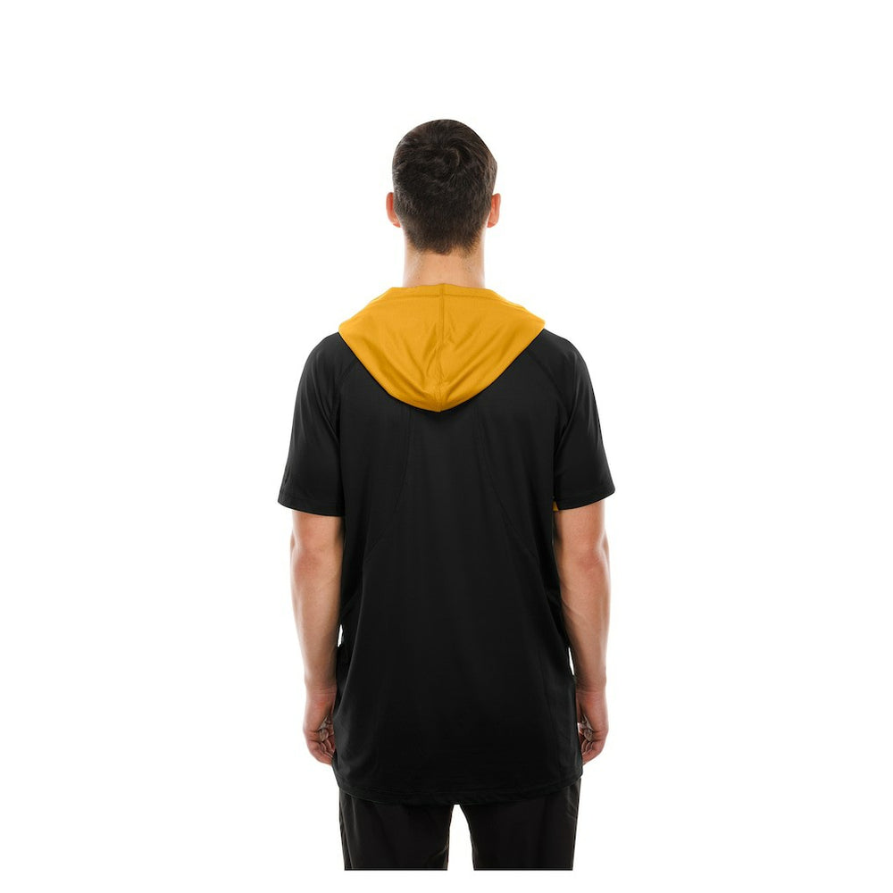 Pittsburgh Steelers New Era Combine Authentic Hooded Raglan Short-Sleeve T-Shirt Black - NFL