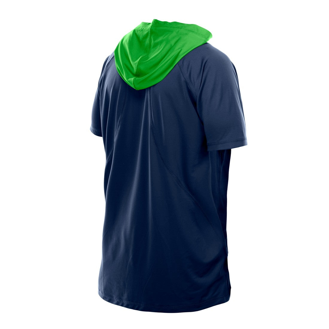 Seattle Seahawks New Era Combine Authentic Hooded Raglan Short-Sleeve T-Shirt College Navy - NFL