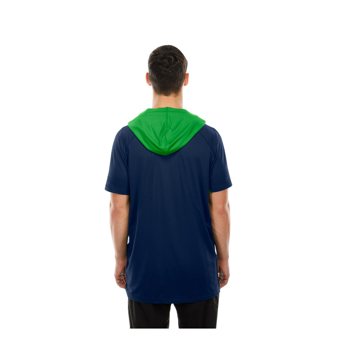 Seattle Seahawks New Era Combine Authentic Hooded Raglan Short-Sleeve T-Shirt College Navy - NFL
