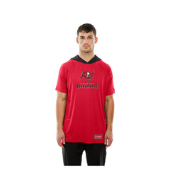 Tampa Bay Buccaneers New Era Combine Authentic Hooded Raglan Short-Sleeve T-Shirt Red - NFL