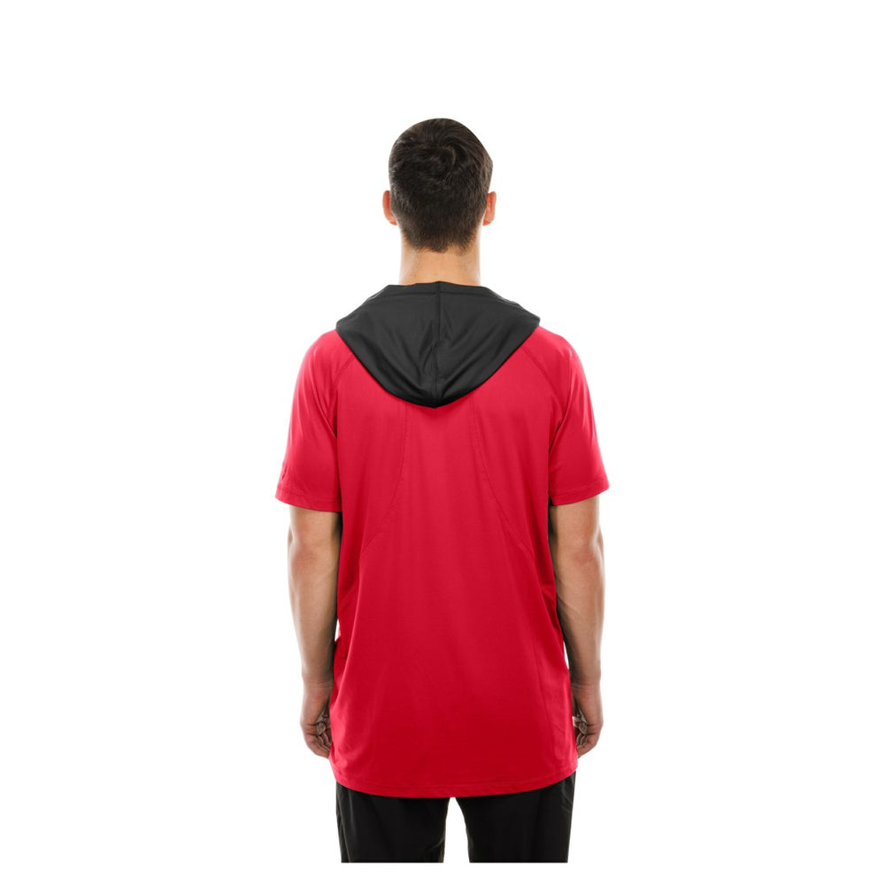 Tampa Bay Buccaneers New Era Combine Authentic Hooded Raglan Short-Sleeve T-Shirt Red - NFL