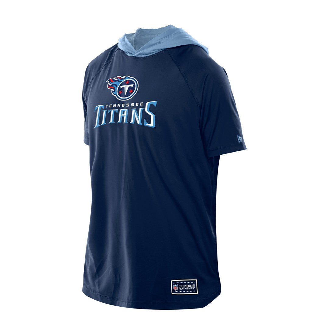 Tennessee Titans New Era Combine Authentic Hooded Raglan Short-Sleeve T-Shirt Navy - NFL