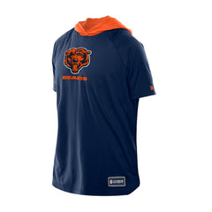 Chicago Bears New Era Combine Authentic Hooded Raglan Short-Sleeve T-Shirt Navy - NFL