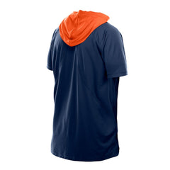 Chicago Bears New Era Combine Authentic Hooded Raglan Short-Sleeve T-Shirt Navy - NFL