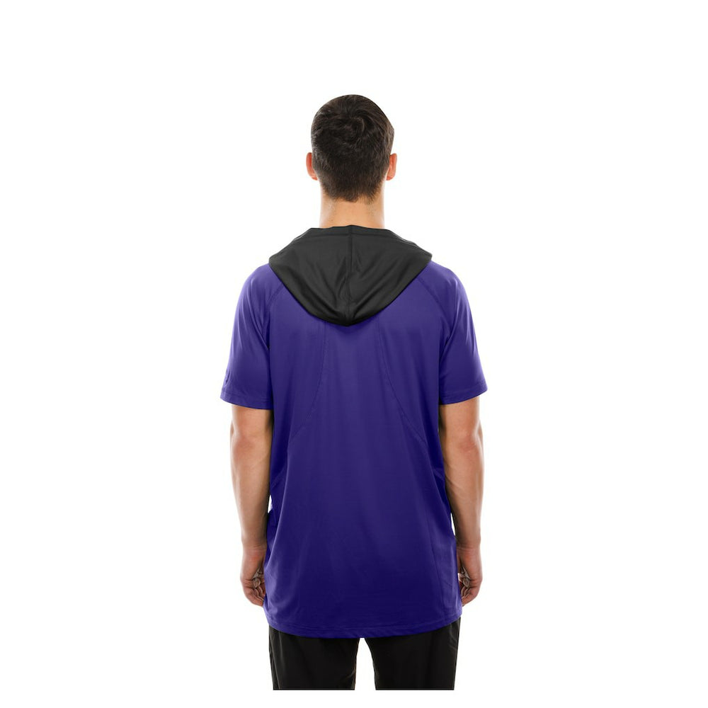 Baltimore Ravens New Era Combine Authentic Hooded Raglan Short-Sleeve T-Shirt Purple - NFL
