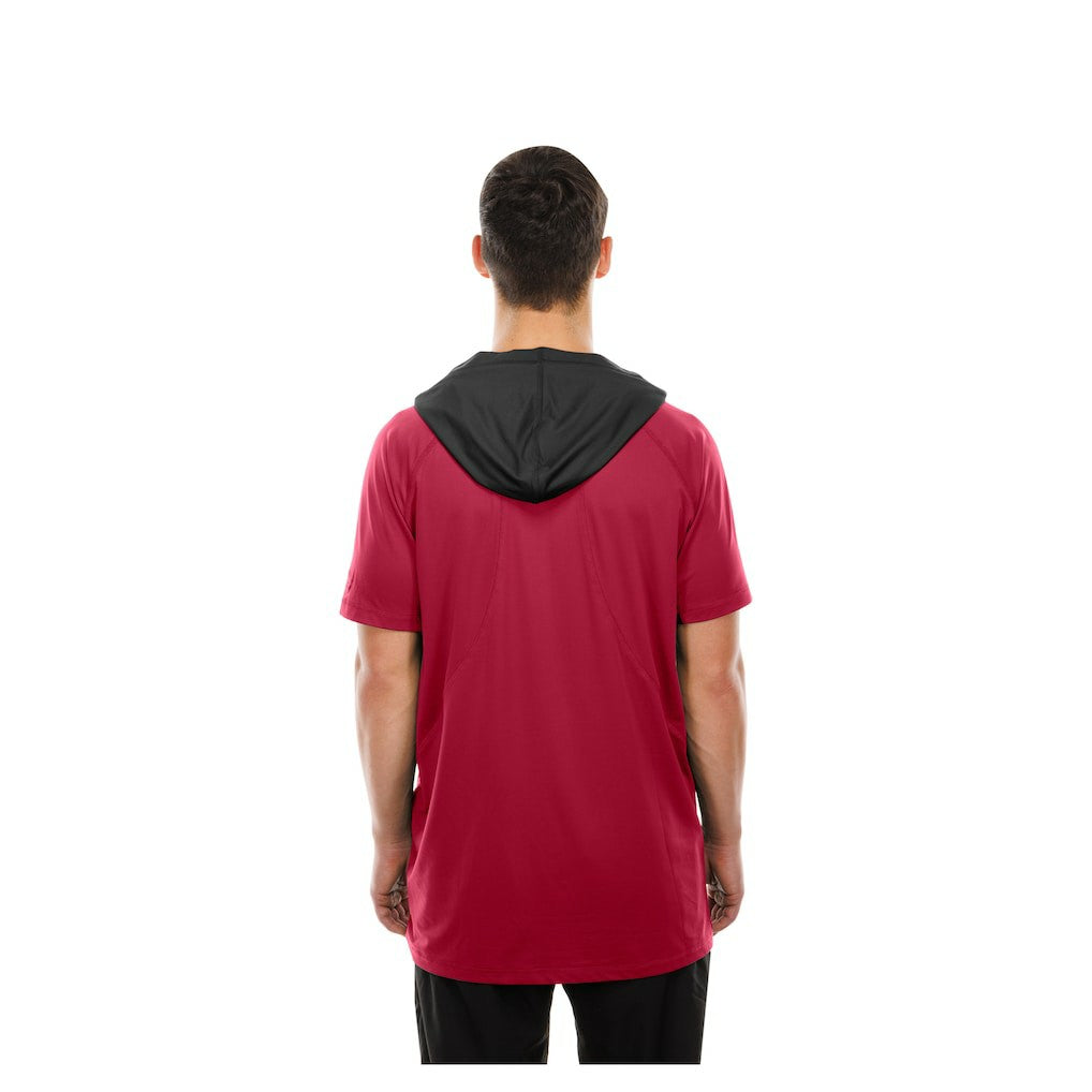 Arizona Cardinals New Era Combine Authentic Hooded Raglan Short-Sleeve T-Shirt Cardinal - NFL