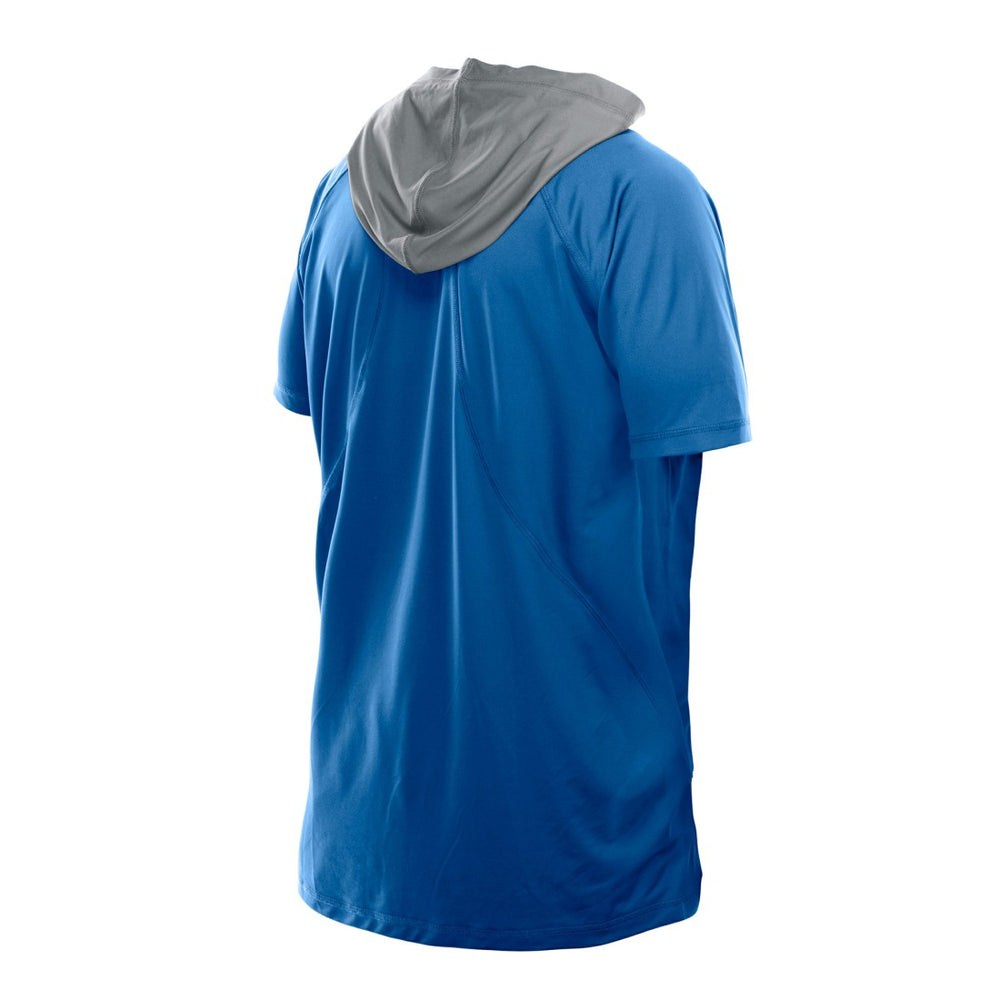 Detroit Lions New Era Combine Authentic Hooded Raglan Short-Sleeve T-Shirt Blue - NFL
