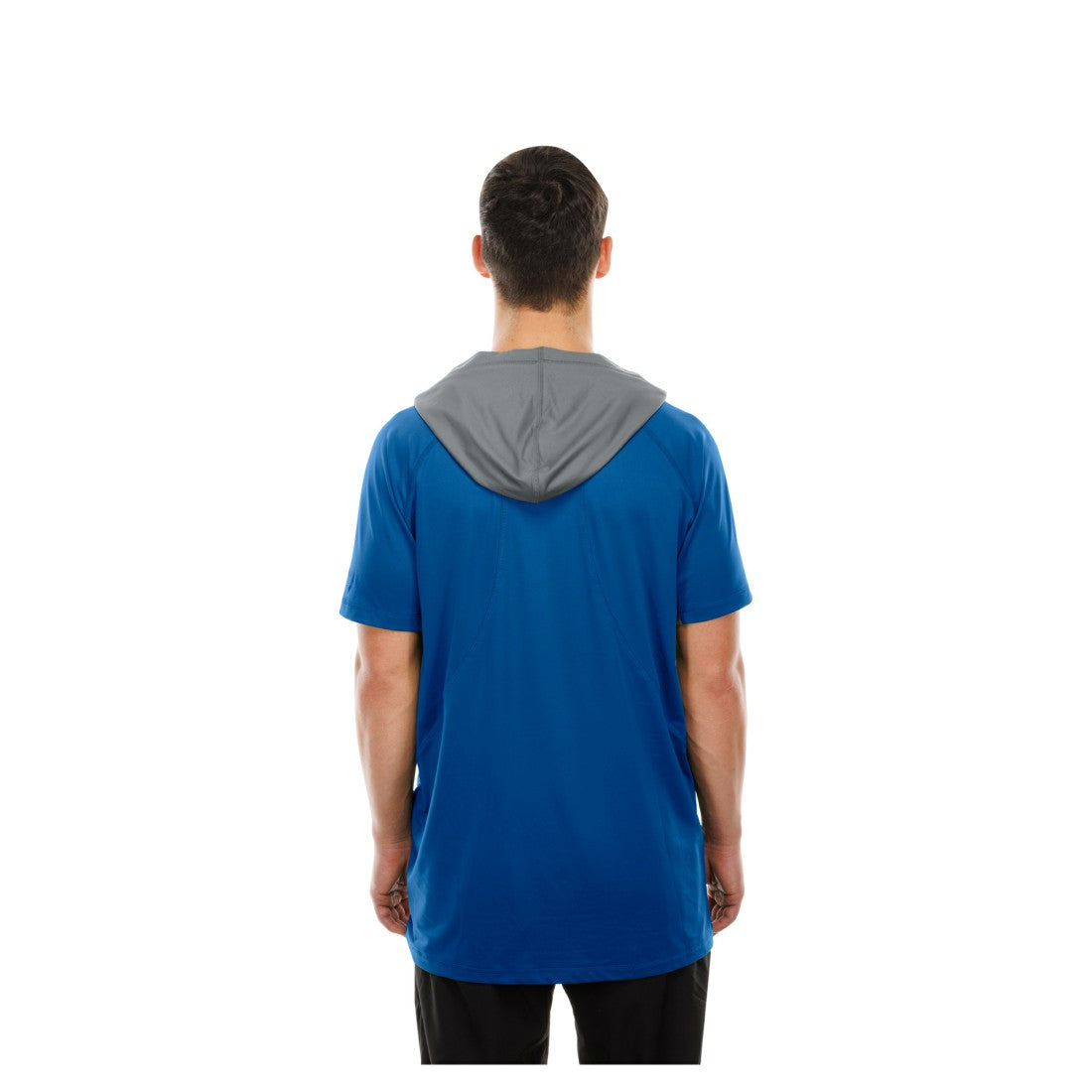 Detroit Lions New Era Combine Authentic Hooded Raglan Short-Sleeve T-Shirt Blue - NFL