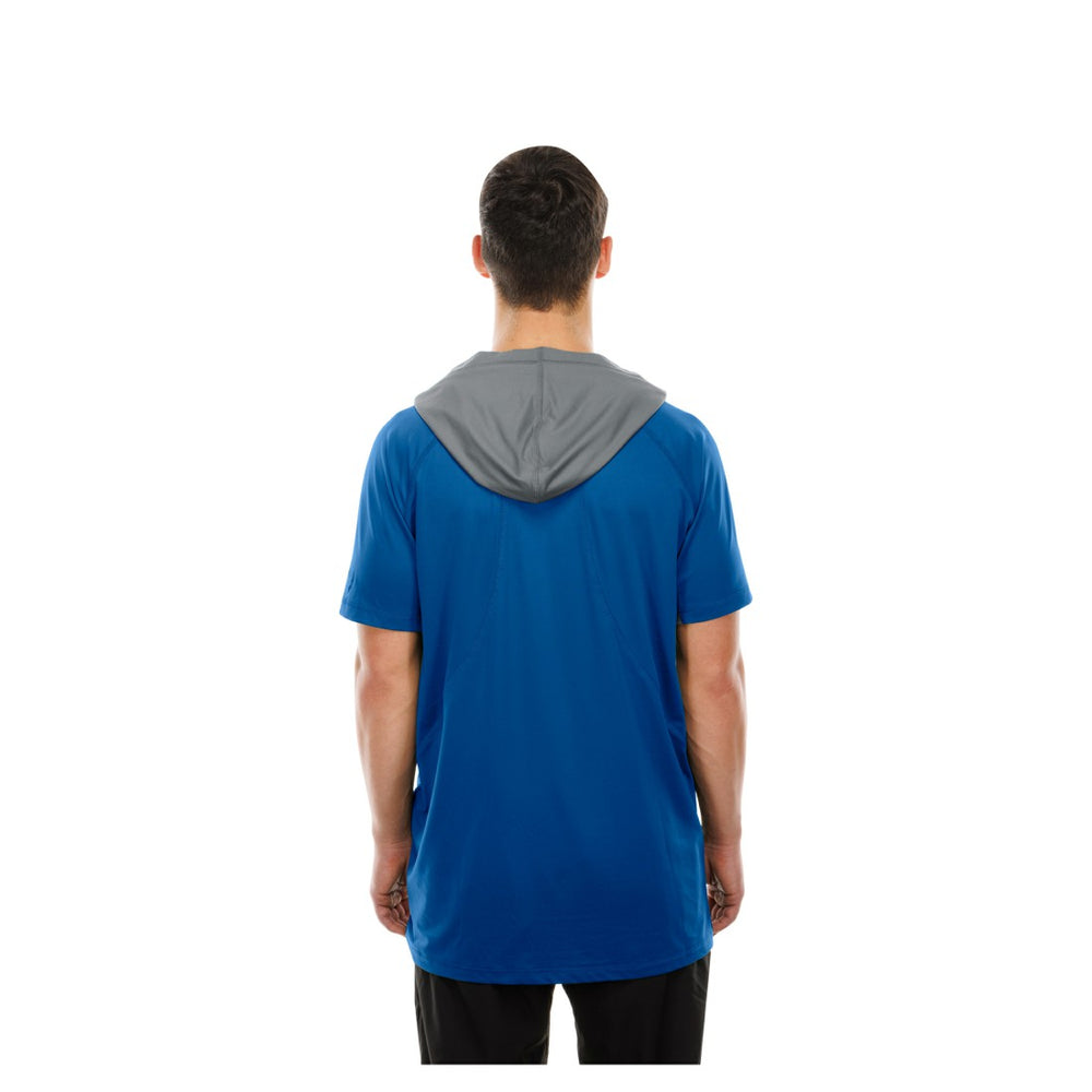 Detroit Lions New Era Combine Authentic Hooded Raglan Short-Sleeve T-Shirt Blue - NFL