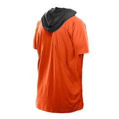 Cincinnati Bengals New Era Combine Authentic Hooded Raglan Short-Sleeve T-Shirt Orange - NFL