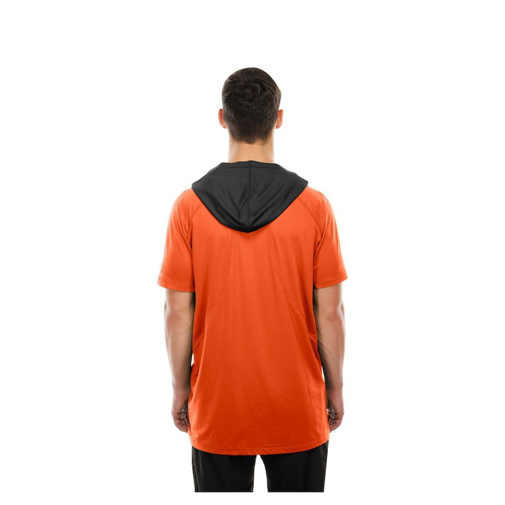 Cincinnati Bengals New Era Combine Authentic Hooded Raglan Short-Sleeve T-Shirt Orange - NFL