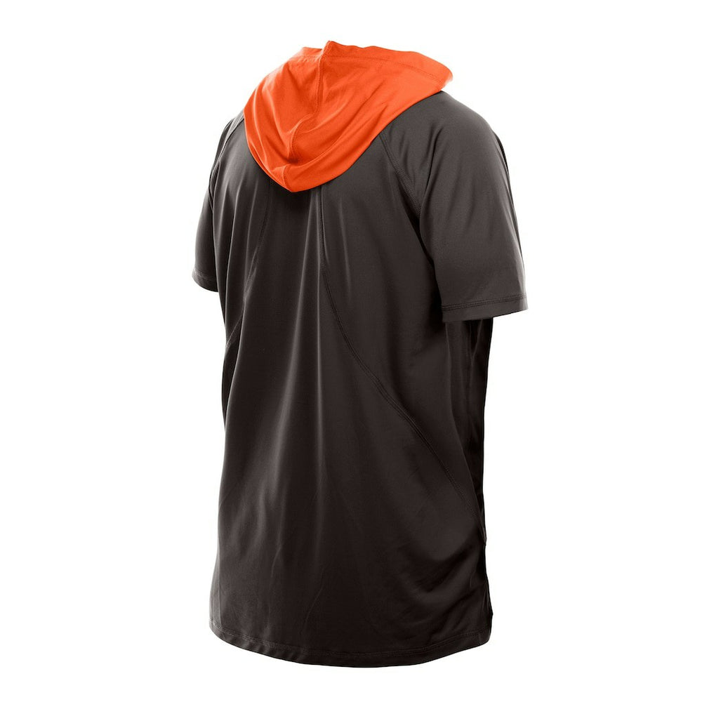 Cleveland Browns New Era Combine Authentic Hooded Raglan Short-Sleeve T-Shirt Brown - NFL