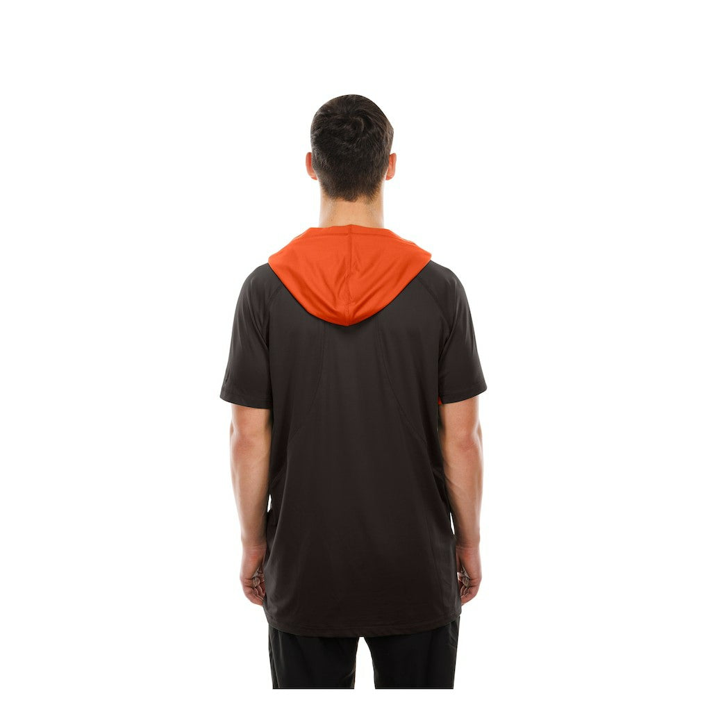 Cleveland Browns New Era Combine Authentic Hooded Raglan Short-Sleeve T-Shirt Brown - NFL