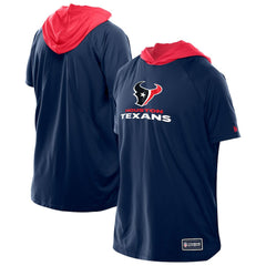 Houston Texans New Era Combine Authentic Hooded Raglan Short-Sleeve T-Shirt Navy - NFL