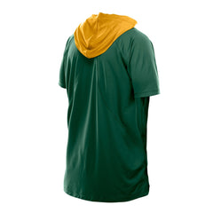Green Bay Packers New Era Combine Authentic Hooded Raglan Short-Sleeve T-Shirt Green - NFL