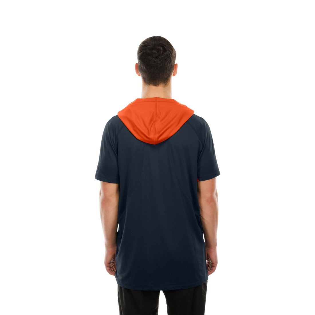 Denver Broncos New Era Combine Authentic Hooded Raglan Short-Sleeve T-Shirt Navy - NFL