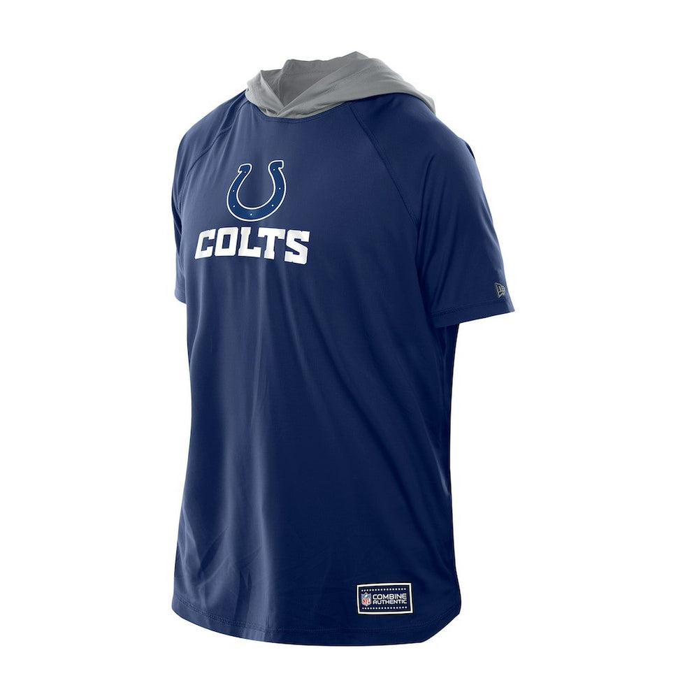Indianapolis Colts New Era Combine Authentic Hooded Raglan Short-Sleeve T-Shirt Royal - NFL